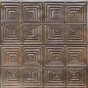 Faux Antique Gold Ceiling Tile Design 115