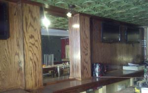 Patina Ceiling Tiles Installed in Bar Design 106