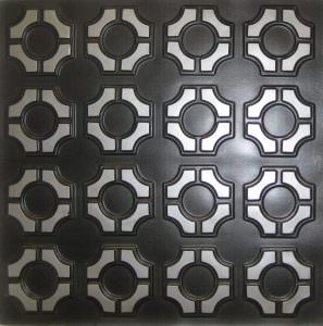 Faux Antique Silver Ceiling Tile Design 141