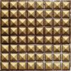 Faux Antique Gold Plastic Ceiling Tile Design 105
