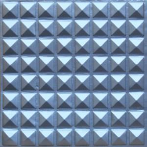 Faux Silver Plastic Ceiling Tile Design 105