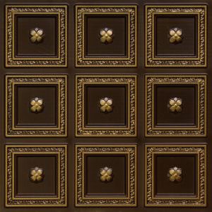 Faux Antique Brass Ceiling Tile Design 239