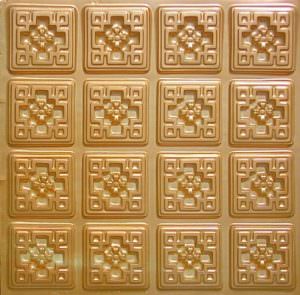 Faux Gold Glue Up Ceiling Tile Design 103