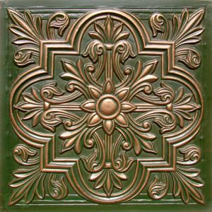 Faux Patina Copper Ceiling Tile Design 302
