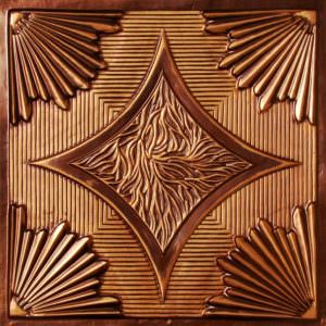 Faux Antique Copper Faux Tin Ceiling Tile Design 201