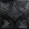 Black Faux Tin Ceiling Tile Design 201