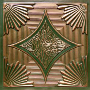 Faux Patina Copper Faux Tin Ceiling Tile Design 201