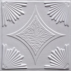 White Pearl Faux Tin Ceiling Tile Design 201