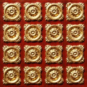 Rosewood Gold Glue Up Ceiling Tile Design 118