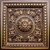 Faux Antique Gold Design 215 Ceiling Tile