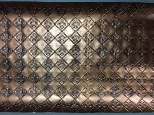 Fleur de Lis Faux Antique Copper Backsplash WC 80