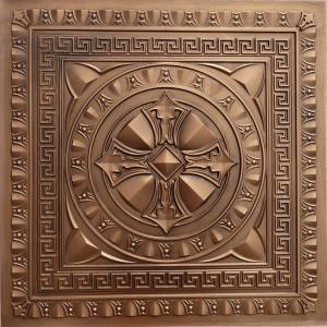 Faux Antique Copper Plastic Ceiling Tile Design 28