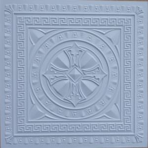 White Matt Faux Tin Ceiling Tile Design 28