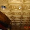 Faux Gold PVC Ceiling Tile Design 28 Installed