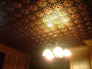 Faux Antique Copper Ceiling Tile Design 140