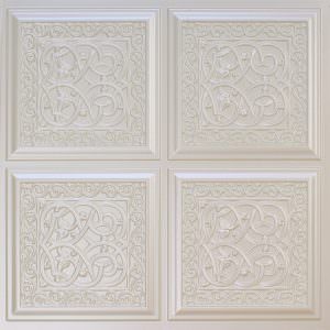 Cream Pearl Plastic Ceiling Tile Design 231