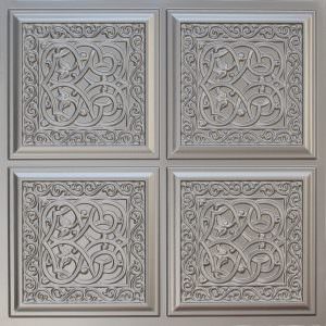 Faux Silver Plastic ceiling Tile Design 231