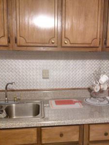 Kitchen Back Splash Glue up WC-20 Faux Tin Silver