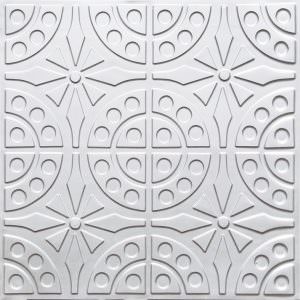 Faux Silver Ceiling Tile Design 110