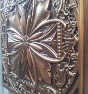 Faux Antique Copper Starbust Design 10
