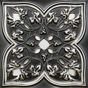 Faux Antique Silver Ceiling Tile Design 212