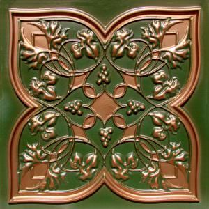 Faux Patina Copper Ceiling Tile Design 212