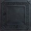Black Plastic Drop-in Grid Ceiling Tile Design 304
