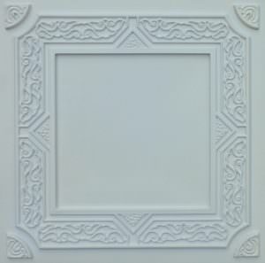 Cream Matt Drop-in Grid Ceiling Tile Design 304