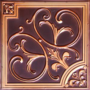 Faux Antique Copper Ceiling Tile Design 204