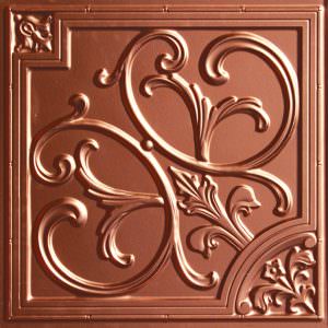 Faux Copper Ceiling Tile Design 204