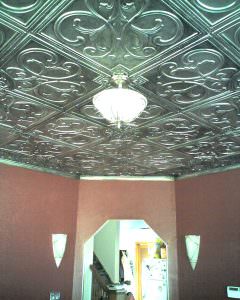 Faux Silver Ceiling Tile Design 204