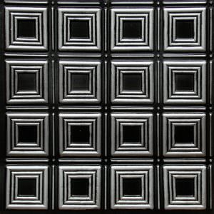 Faux Antique Silver Ceiling Tile Design 153
