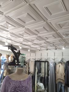 White Plastic Ceiling Tile Design 208 Grid Suspended