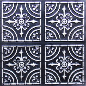 Faux Antique Silver Salvador Ceiling Tile Design 205