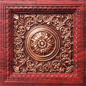 Rosewood Antique Copper Ceiling Tile Design VC 2