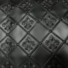 Black Fleur de Lis Faux WC 80 Kitchen Backsplash