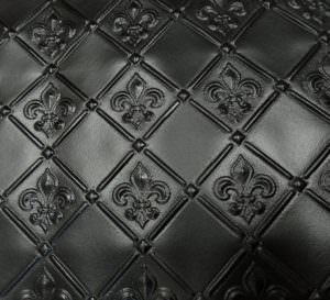 Black Fleur de Lis Faux WC 80 Kitchen Backsplash