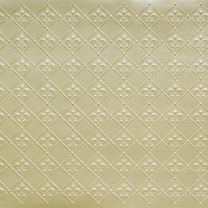 Cream Pearl Fleur de Lis Faux WC 80 Back Splash