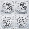 Faux Silver Vinyl Ceiling Tile Design 214