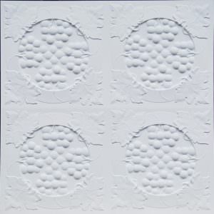 White Matt Grape Leaves Design 214