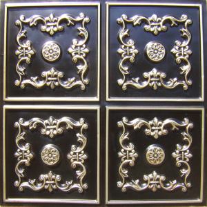 Faux Antique Silver Design 130 Ceiling Tile