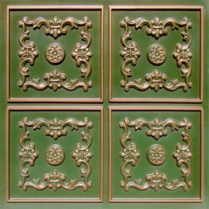 Faux Patina Copper Design 130 Ceiling Tiles
