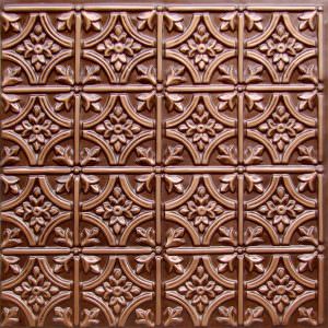 Antique Copper PVC Glue up Ceiling tile Design 150
