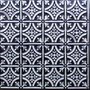 Antique Silver Glue Up PVC Ceiling Tile Design 150