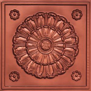 Faux Copper PVC Ceiling Tile Design 151