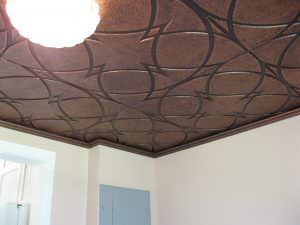 Faux Antique Copper Ceiling Tile Design 147
