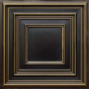 Antique Brass Drop in Ceiling Tile Design 222