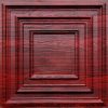 Rose Wood Plastic Grid Ceiling Tile Design 222