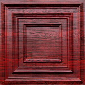 Rose Wood Plastic Grid Ceiling Tile Design 222