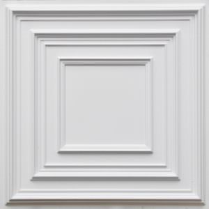 White Matt Grid Ceiling Tile Design 222